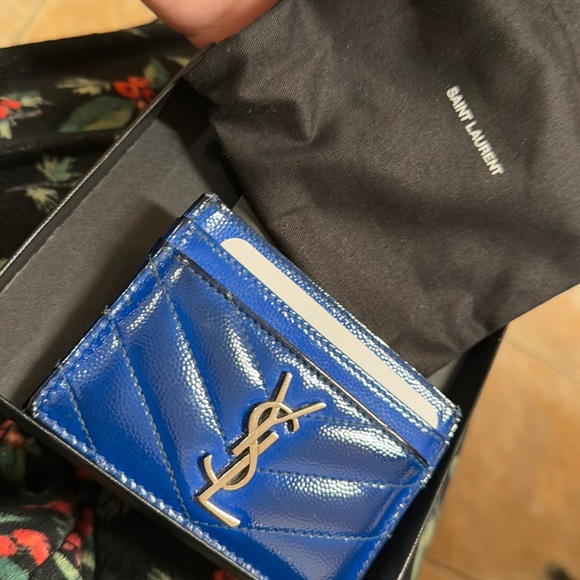 Authentic YSL Card Holder - Picture 1 of 6